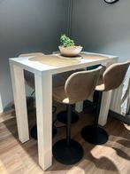 Hoge tafel plus barkrukken, Huis en Inrichting, Tafels | Statafels, Ophalen, Zo goed als nieuw