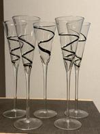 5 cava glazen van het merk LSA Jazz, Collections, Verres & Petits Verres, Enlèvement, Comme neuf
