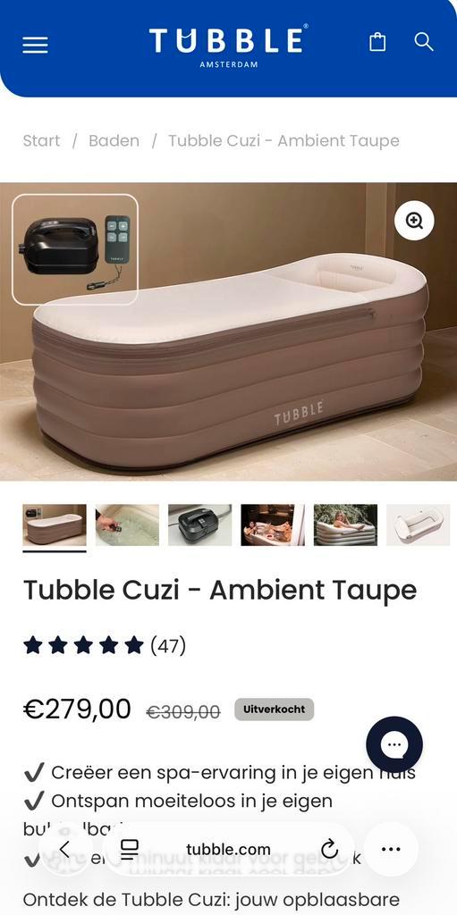 Opblaasbare Jacuzzi + Massage Masker 3x gebruikt, Tuin en Terras, Bubbelbaden en Hottubs, Zo goed als nieuw, Opblaasbaar, Afdekzeil