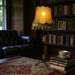 Vintage ouderwetse staanlamp / vloerlamp met kwartjes, Antiek en Kunst, Ophalen of Verzenden