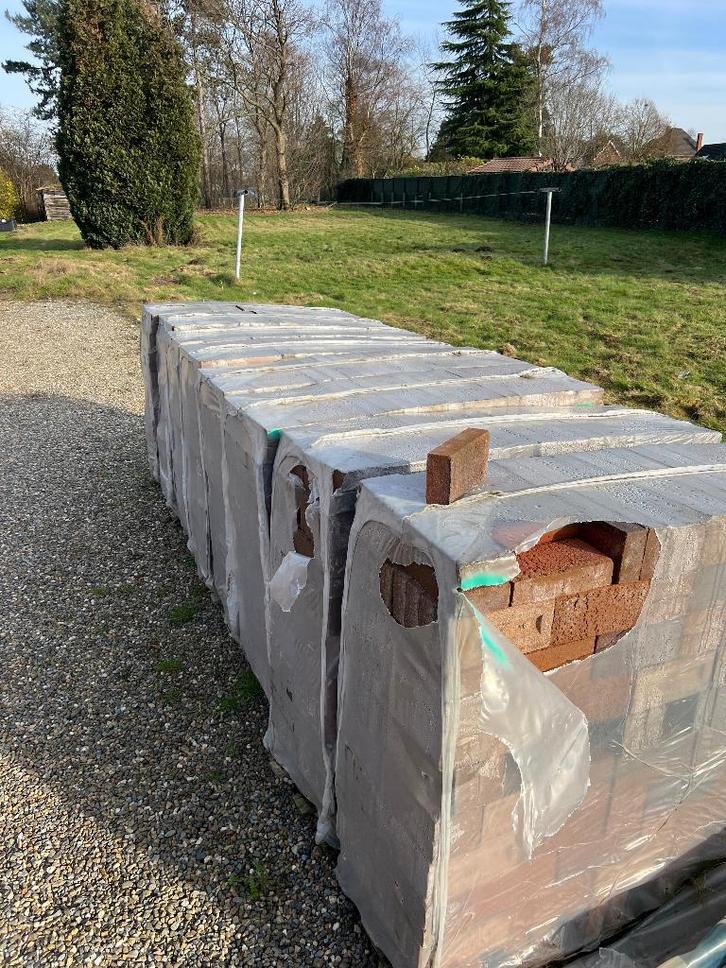 Nieuwe gevelstenen / muurstenen – 1 pallet 4 m², Doe-het-zelf en Bouw, Metselstenen, Nieuw, Bakstenen, Ophalen