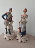 2 grote Capodimonte-figuren gesigneerd „m” Lory, Antiek en Kunst, Antiek | Porselein, Ophalen of Verzenden