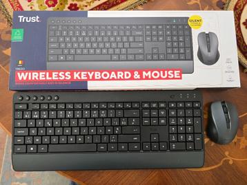 Clavier/souris sans fil Azerty BE, Azerty, Comme neuf, Enlèvement, Trust