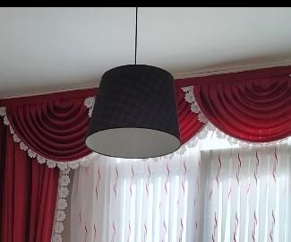 Hanglamp Hemma/PYRA - bordeaux/paars met ruitmotief -  beschikbaar voor biedingen