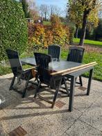Tuinset 30 euro 4 stoelen en gratis tafel, Tuin en Terras, Tuinsets en Loungesets, Ophalen, 4 zitplaatsen, Kunststof, Gebruikt