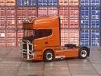Herpa Scania R09 goudbruin trekker 1:87, Enlèvement ou Envoi, Comme neuf, Bus ou Camion, Herpa