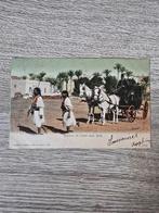 Ansichtkaart Egypte 1910 , gestempeld met postzegel, Ophalen of Verzenden