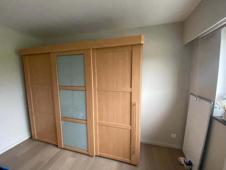 3-deurs kleerkast, Huis en Inrichting, Kasten | Kleerkasten, Gebruikt, 200 cm of meer, 200 cm of meer, 50 tot 75 cm, Met plank(en)