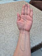 Zilveren lange ketting 925 gestempeld en 55cm lang, Enlèvement ou Envoi