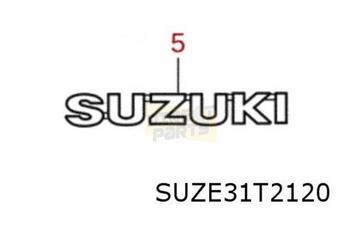 Suzuki Across (9/20-) (A5Z) 	embleem tekst "Suzuki" op achte beschikbaar voor biedingen