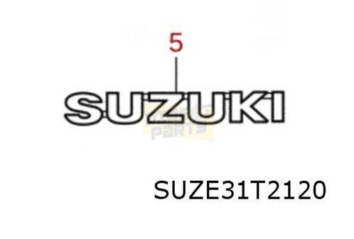 Suzuki Across (9/20-) (A5Z) 	embleem tekst "Suzuki" op achte, Auto-onderdelen, Carrosserie, Suzuki, Nieuw, Verzenden