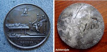 Tinnen penning Souvereinétes donnez Napoleon Bonaparte 1806 beschikbaar voor biedingen