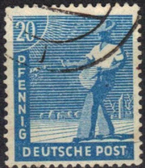 Duitsland A.A.S. 1947 - Yvert 39 - Beroepen (ST), Postzegels en Munten, Postzegels | Europa | Duitsland, Gestempeld, Verzenden