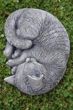 CHAT ENDORMI EN PIERRE PATINEE, Enlèvement ou Envoi, Neuf, Pierre, Animal