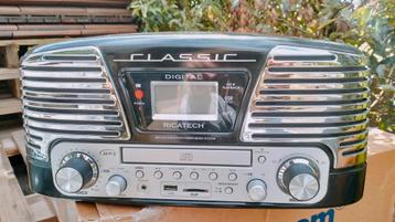 Ricatech RMC160 retro alles in 1 platenspeler, Audio, Tv en Foto, Platenspelers, Ophalen, Platenspeler