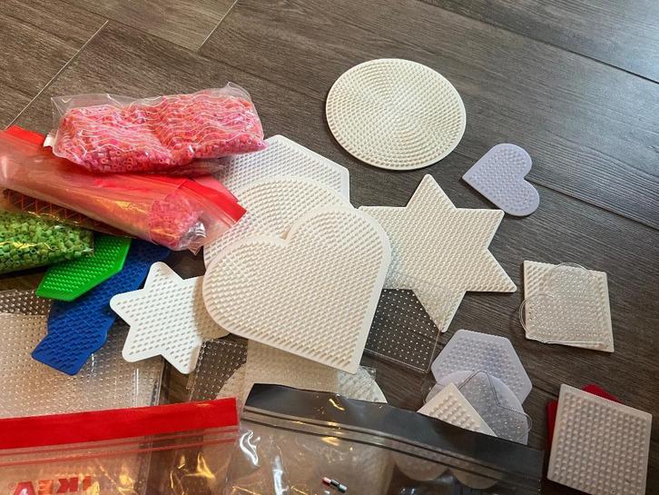 strijkparels en sjablonen, Hobby en Vrije tijd, Knutselen, Zo goed als nieuw, Ophalen