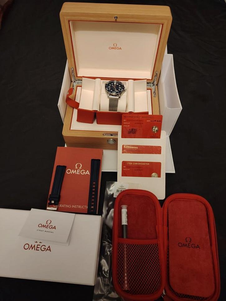 Omega Seamaster 300 M Co-Axial 2025. Nieuw!, Handtassen en Accessoires, Horloges | Heren, Omega, Staal, Staal, Ophalen of Verzenden