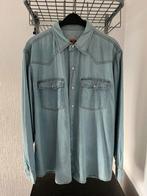 Chemise en jeans, Kleding | Heren, Overhemden, Blauw, Ophalen of Verzenden, Zo goed als nieuw, Overige halswijdtes