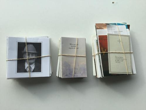 3 loten van diverse 50 rouwprentjes met gratis verzending, Verzamelen, Bidprentjes en Rouwkaarten, Rouwkaart, Ophalen of Verzenden