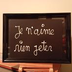 Ben Vautier Je n'aime pas jetter, Ophalen of Verzenden