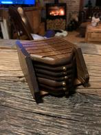 Sous-verre vintage en bois - sous-verres anciens, Enlèvement ou Envoi, Comme neuf