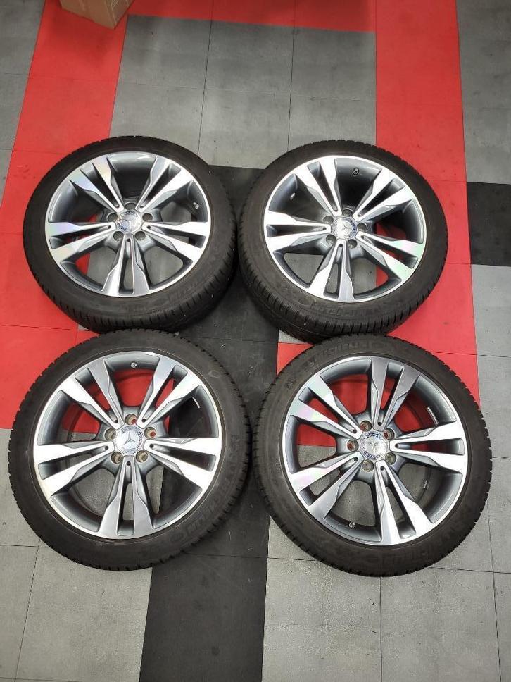 Winterset nette Mercedes S205 Avantgarde breedset wielen, Auto-onderdelen, Banden en Velgen, Banden en Velgen, Winterbanden, 18 inch