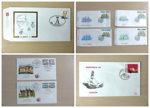 8 FDC, Postzegels en Munten, Postzegels | Europa | België, Ophalen of Verzenden