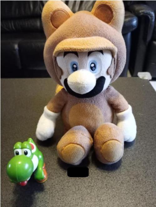 Mario Bros ( wasbeerkostuum ) , Yoshi en Toad, Kinderen en Baby's, Speelgoed | Knuffels en Pluche, Gebruikt, Ophalen of Verzenden