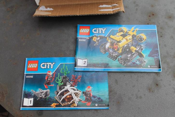 Lego 60092 City Diepzee Duikboot, Kinderen en Baby's, Speelgoed | Duplo en Lego, Zo goed als nieuw, Lego, Complete set, Ophalen of Verzenden