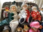 19 clownfiguurtjes, hoofdjes in porcelein, Ophalen of Verzenden, Zo goed als nieuw