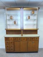 Belle vieille vitrine de tiroir de magasin vintage, Maison & Meubles, Armoires | Vitrines, 150 à 200 cm, Comme neuf, Retro vintage art deco
