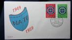 FDC- WO II- BELGIË- NATO, Postzegels en Munten, Ophalen of Verzenden, Gestempeld, Overige thema's