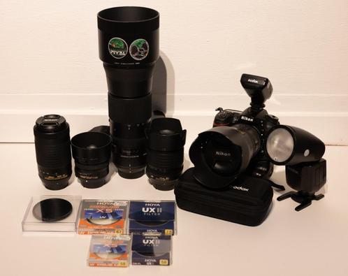 Nikon D7200 Complete Kit (5 lenzen + flitser & accesoires), TV, Hi-fi & Vidéo, Appareils photo numériques, Comme neuf, Reflex miroir