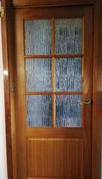 Porte intérieure en bois et vitrée (x3), Bricolage & Construction, 75 à 150 cm, Bois, Enlèvement ou Envoi
