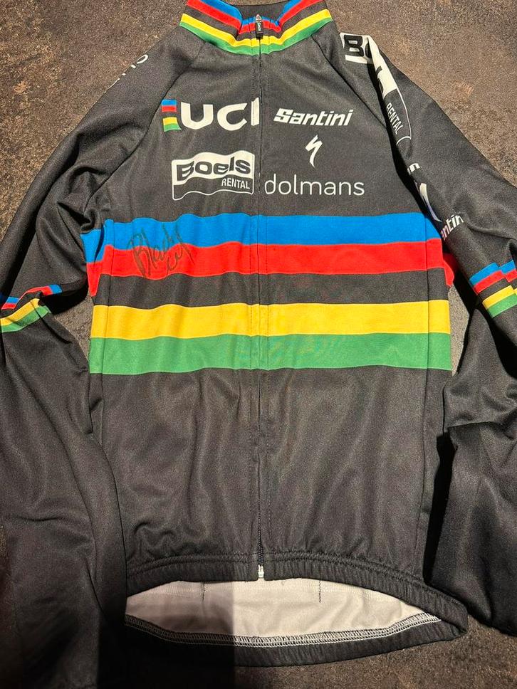 Wereldkampioene trui Chantal Blaak, Fietsen en Brommers, Fietsaccessoires | Fietskleding, Zo goed als nieuw, Dames, Bovenkleding