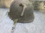 US - M1 helm fixed bail, front seam capac liner, TOP., Ophalen of Verzenden