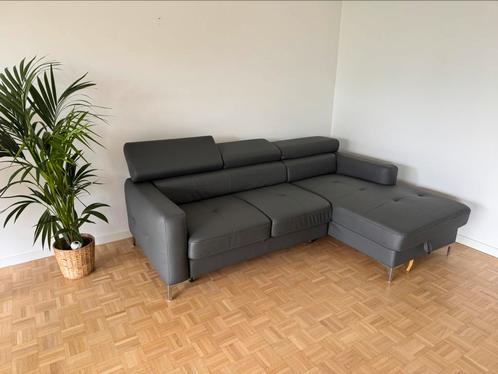 Sofa Canapé d'angle en cuir synthétique (angle gauche), Huis en Inrichting, Zetels | Complete zithoeken, Gebruikt, Kunststof, Ophalen