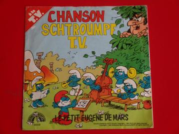 DISQUE / VINYL 45 TOURS : * CHANSON SCHTROUMPF - TV *