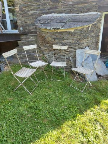 chaises de jardin vintage