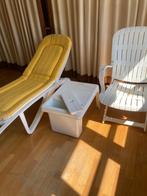 Alibert tuin-ligzetel,bijzettafeltje, stoelen, Ophalen, Gebruikt