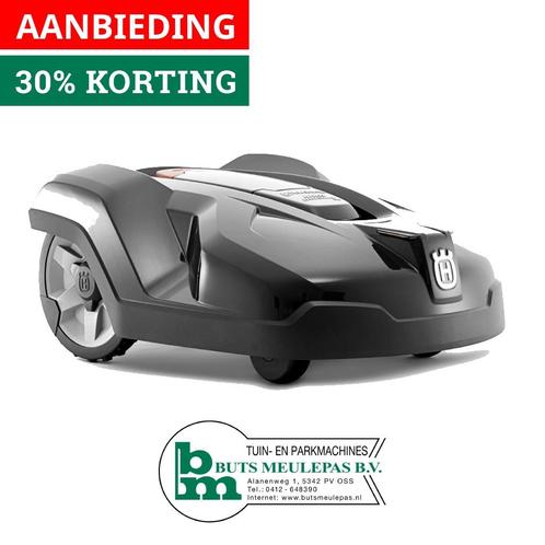 30%  KORTING: Husqvarna Automower 420 robotmaaier OP=OP, Tuin en Terras, Robotmaaiers, Nieuw, Minder dan 20 cm, Ophalen