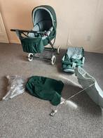 Kinderwagen, Pericles, groen, binnenkant groene ruitjes, Kinderen en Baby's, Zo goed als nieuw, Combiwagen, Verstelbare duwstang