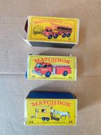 Lot van 3 Matchbox series (nr 17, 29 & 43) verzamelitem, Gebruikt, Matchbox, Ophalen of Verzenden, Bus of Vrachtwagen