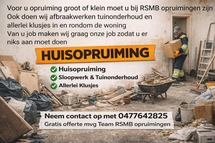 RSMB opruimingen, Tuin en Terras, Overige Tuin en Terras, Nieuw, Ophalen