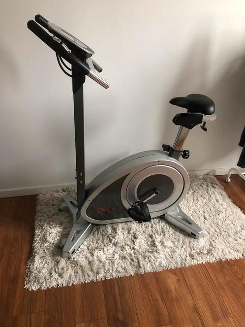Optimum home trainer, Sport en Fitness, Fitnessapparatuur, Zo goed als nieuw, Hometrainer, Benen, Buik, Rug, Aluminium, Ophalen