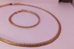 585 (14K) Set gouden ketting en armband, Postzegels en Munten, Ophalen