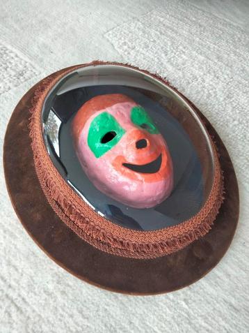 Curiosa freaky wall art masker clown keramiek deco beschikbaar voor biedingen