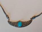 925. Zilveren halskettingmetTurquoise, Enlèvement ou Envoi