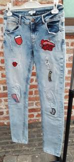jeansbroek met patches, Kleding | Dames, Spijkerbroeken en Jeans, Gedragen, Ophalen of Verzenden, Bel & Bo