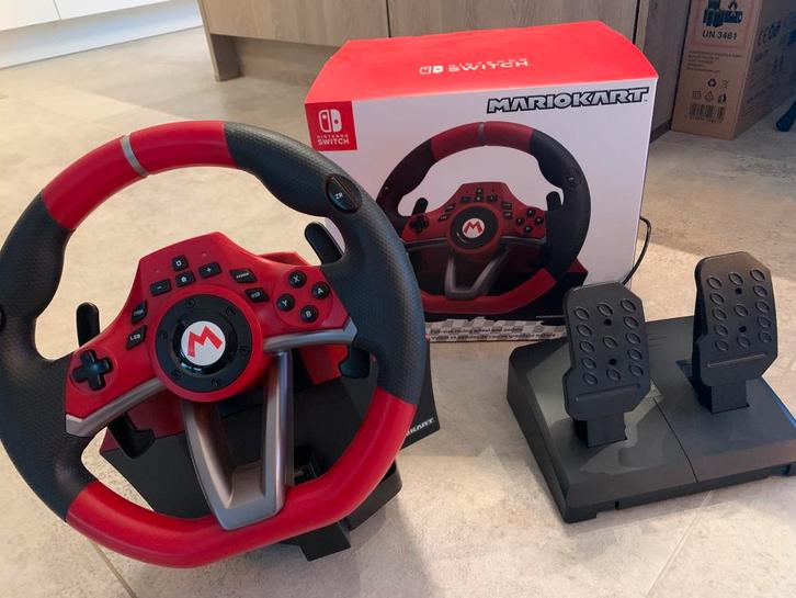 Mario Kart Racing Wheel Pro Deluxe, Games en Spelcomputers, Spelcomputers | Nintendo Switch, Zo goed als nieuw, Ophalen